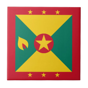 Grenada Flag Ceramic Tile