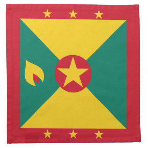 Grenada Flag Cloth Napkin