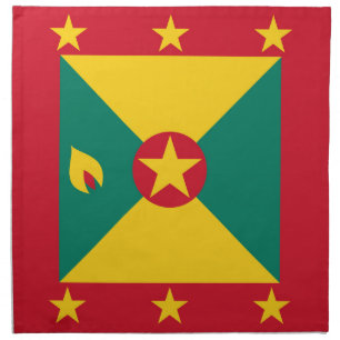 Grenada flag cloth napkin