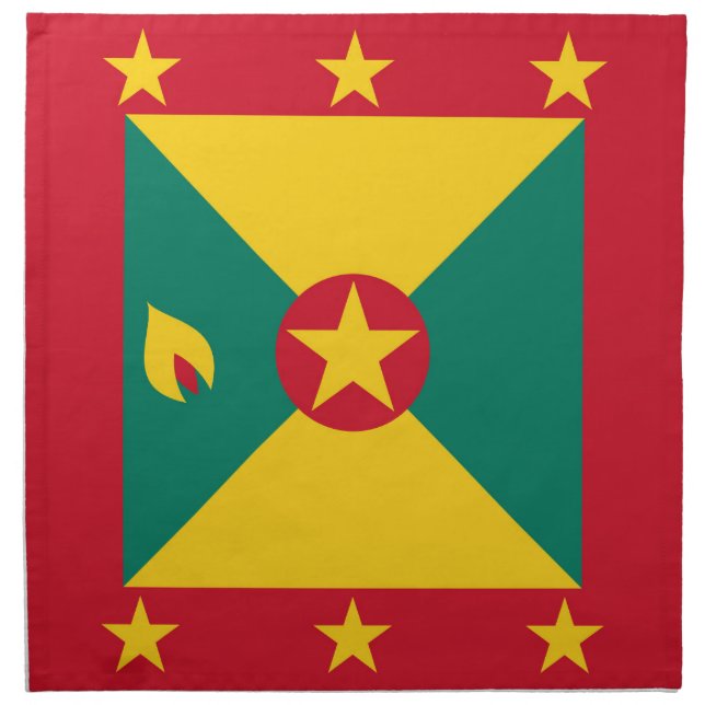 Grenada flag cloth napkin (Front)