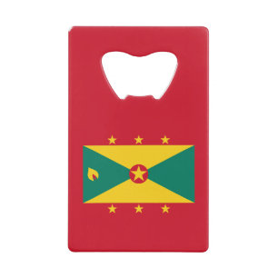 Grenada Flag Credit Card Bottle Opener