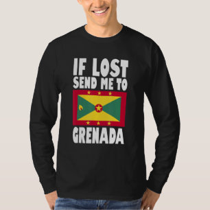 Grenada Flag Design  If lost send me to Grenada T-Shirt