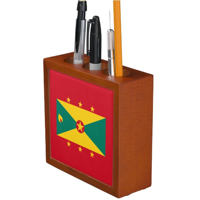 Grenada Flag Desk Organizer (In Situ)