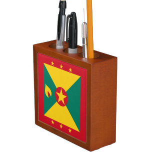 Grenada Flag Desk Organizer