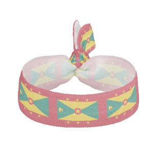 Grenada Flag Elastic Hair Tie