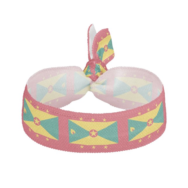 Grenada Flag Elastic Hair Tie (Front)