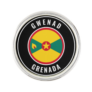 Grenada Flag Elegant Patriotic Lapel Pin