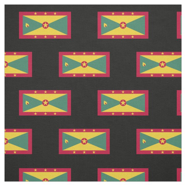 Grenada Flag Fabric (Swatch)