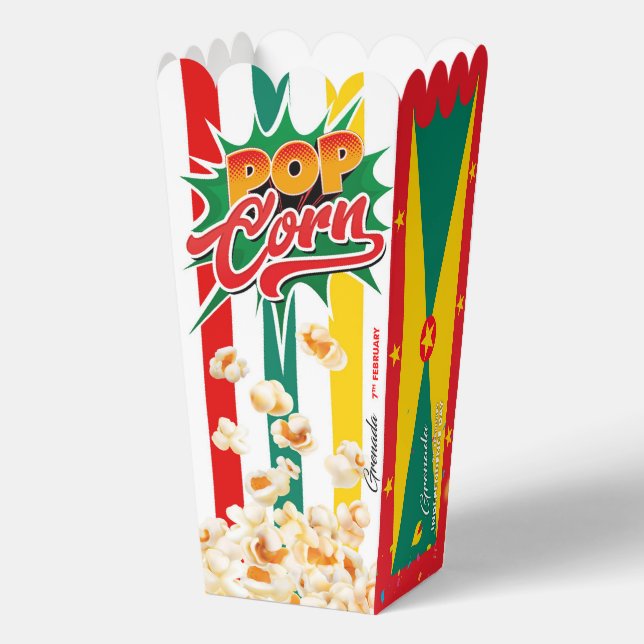 Grenada flag favor boxes (Back)