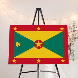Grenada flag foam board