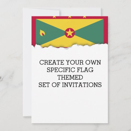 Grenada Flag Invitation