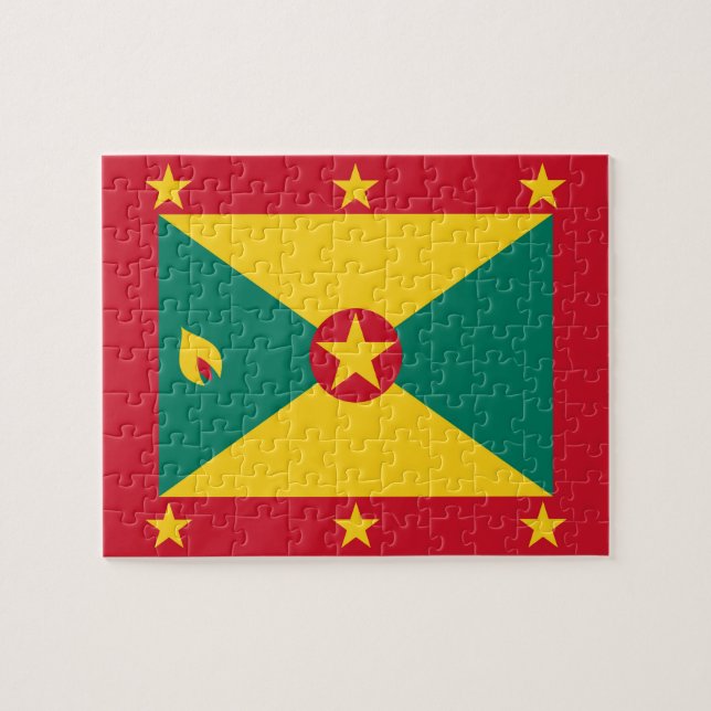 Grenada flag jigsaw puzzle (Horizontal)