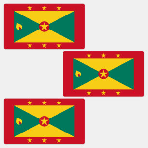 Grenada Flag Labels