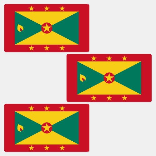 Grenada Flag Labels