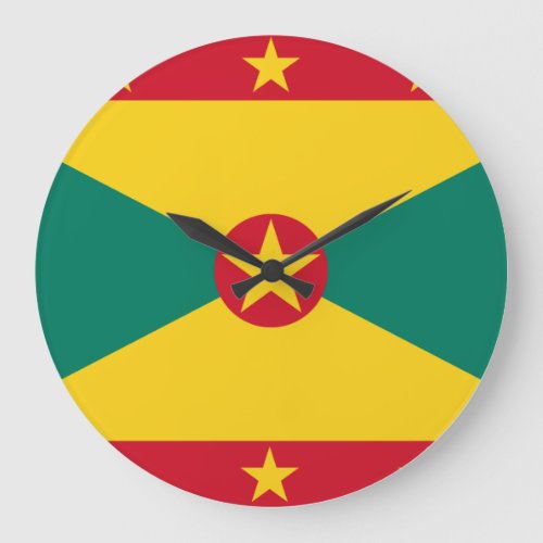 Grenada Flag Large Clock