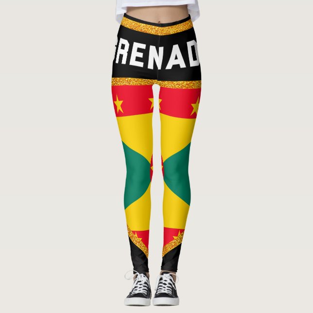 Grenada Flag Leggings (Front)