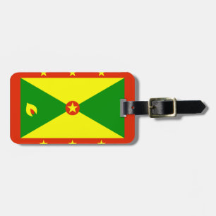 Grenada flag luggage tag