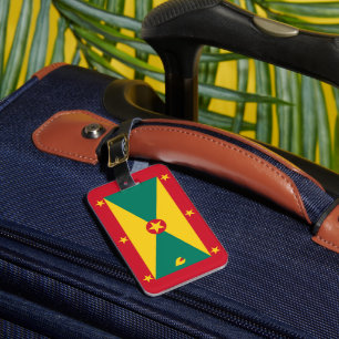 Grenada flag luggage tag