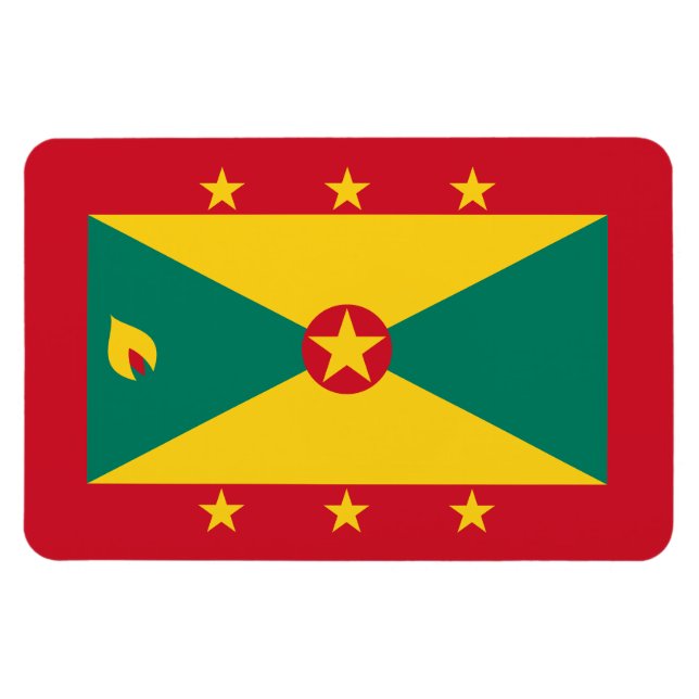 Grenada Flag Magnet (Horizontal)
