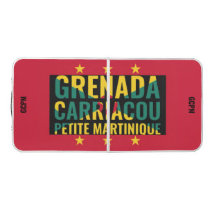 GRENADA FLAG Monogram Beer Pong Table