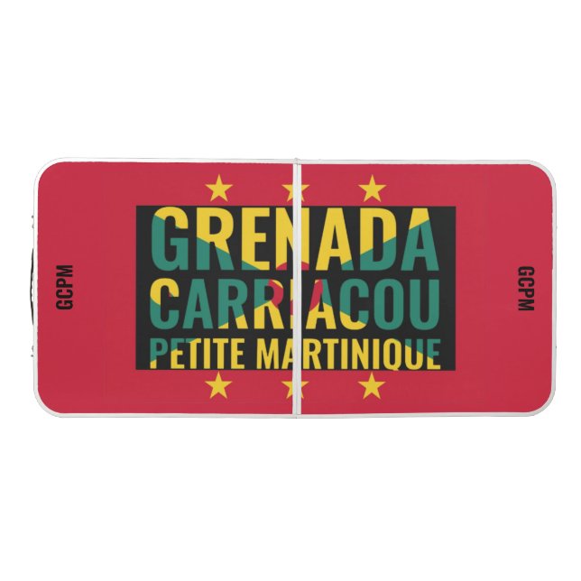 GRENADA FLAG Monogram Beer Pong Table (Top)