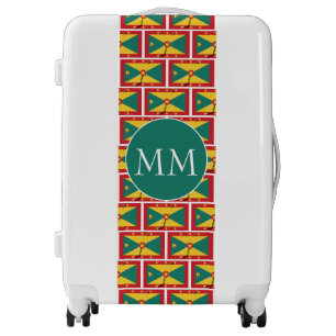 GRENADA Flag Monogram Luggage