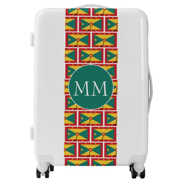GRENADA Flag Monogram Luggage (Front)