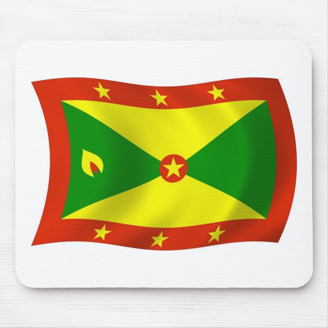 Grenada Flag Mousepad (Front)