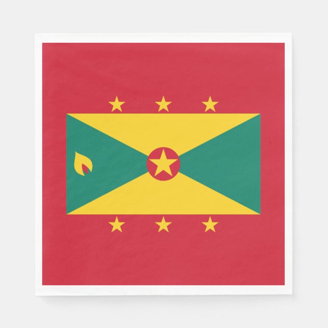 Grenada Flag Napkins (Front)