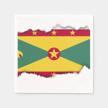 Grenada Flag Napkins by HappyPlanetShop at Zazzle