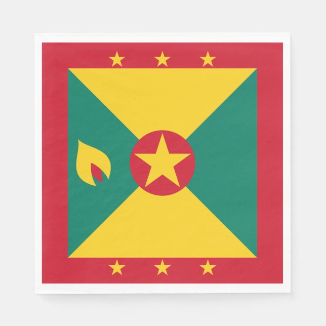 Grenada Flag Napkins (Front)