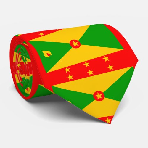 Grenada flag neck tie