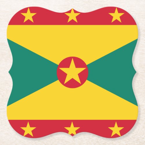 Grenada Flag Paper Coaster