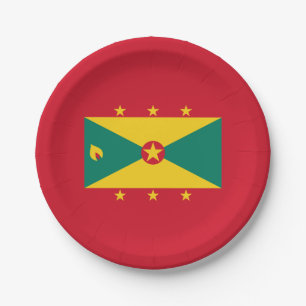 Grenada Flag Paper Plates