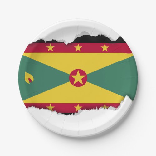 Grenada Flag Paper Plates