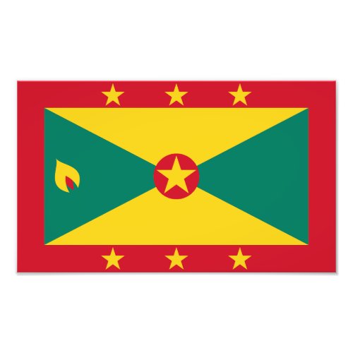 Grenada Flag Photo Print
