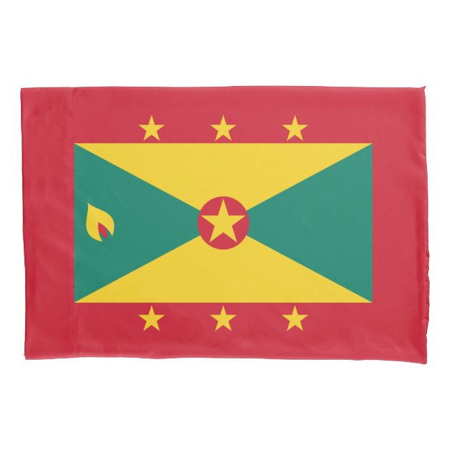 Grenada Flag Pillow Case (Front)