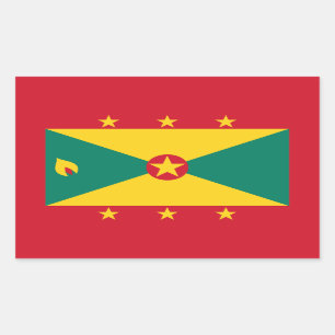 Grenada Flag Rectangular Sticker
