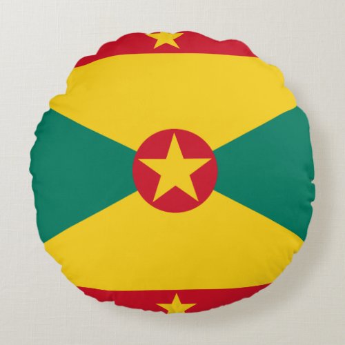 Grenada Flag Round Pillow