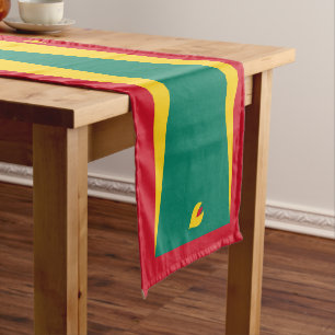 Grenada flag short table runner