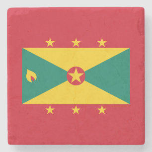 Grenada Flag Stone Coaster