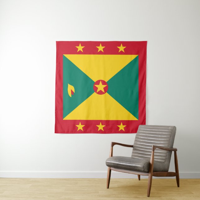 Grenada Flag Tapestry (In Situ)
