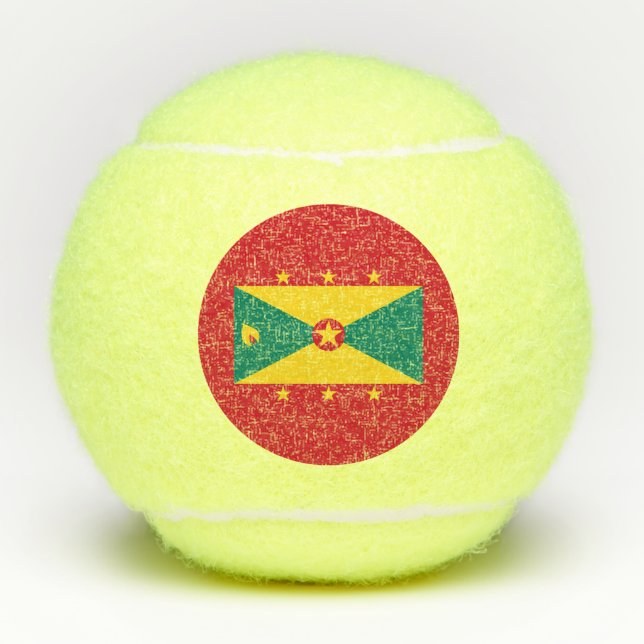Grenada Flag Tennis Balls (Front)