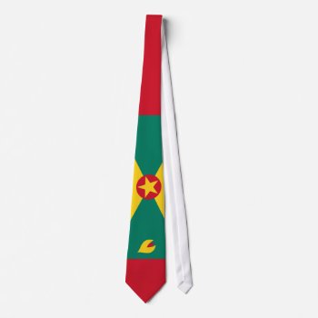 Grenada Flag Tie by GrooveMaster at Zazzle
