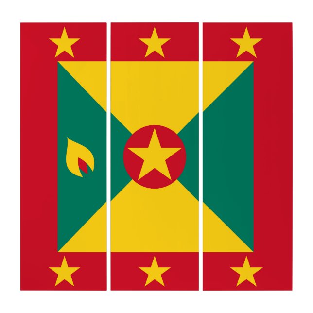 Grenada flag triptych (Front)