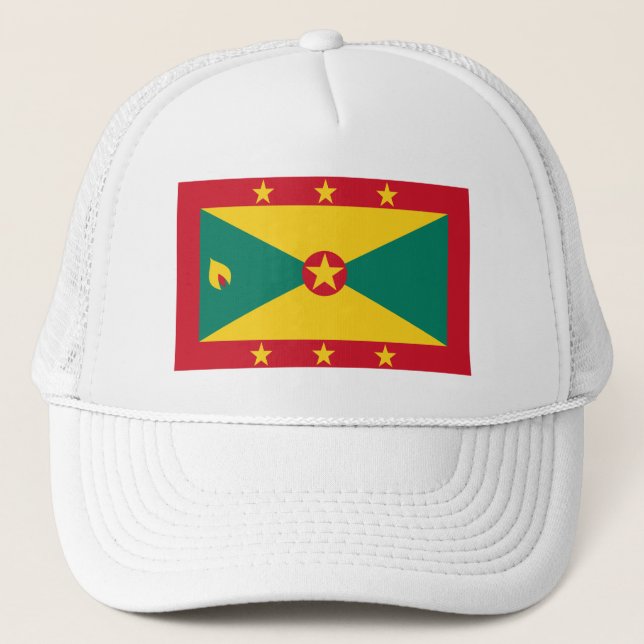 Grenada Flag Trucker Hat (Front)