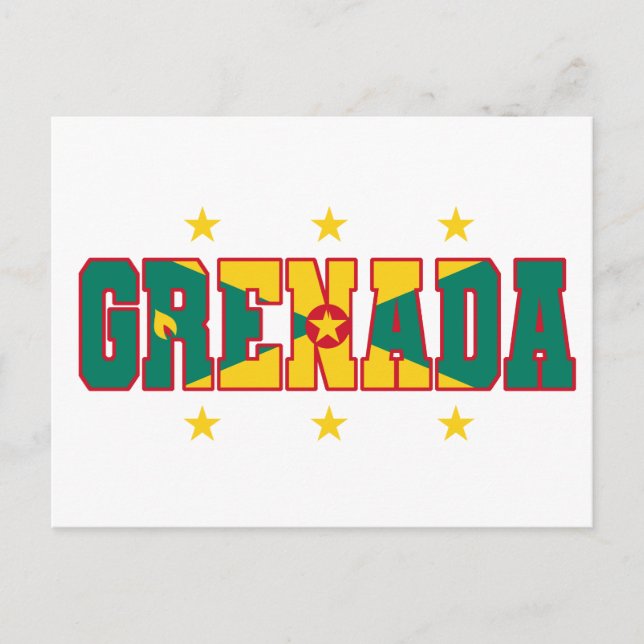 Grenada Flag Varsity Grenadian Caribbean Carnival Postcard (Front)