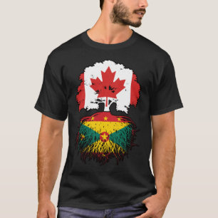 Grenada Grenadian Canadian Canada Tree Roots Flag T-Shirt