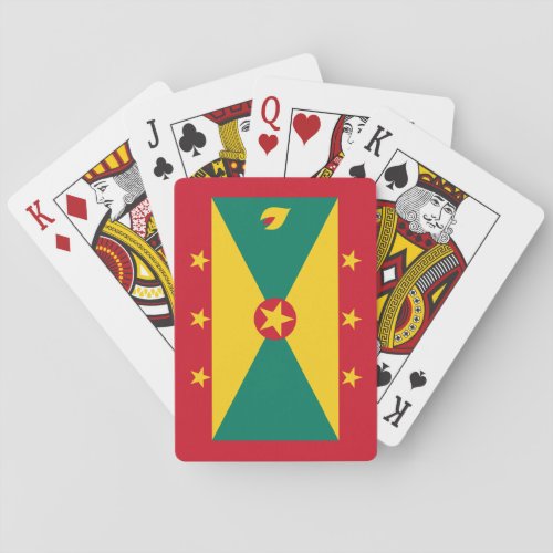 Grenada  Grenadian Flag Poker Cards