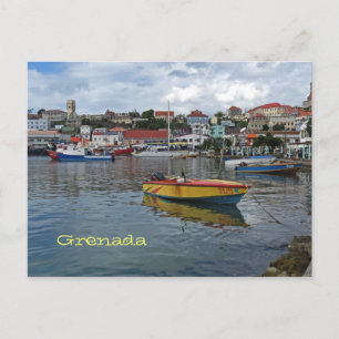 Grenada Harbor Photo Postcard